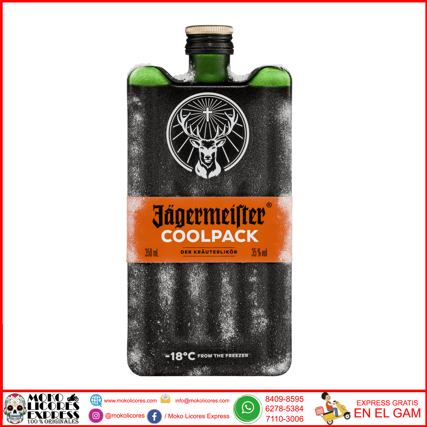 JAGERMEISTER COOLPACK 350 ML – MOKO LICORES EXPRESS
